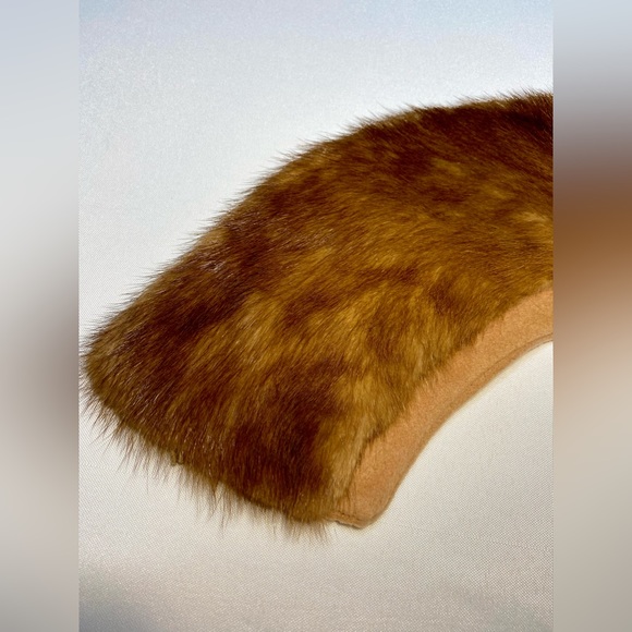 Vintage Genuine Mink Collar  Fur Ladies Lined Collar for Jacket or Coat - Picture 4 of 12